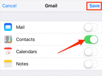 Как синхронизировать контакты iPhone с gmail