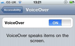 Как отключить voice over на iPhone 5