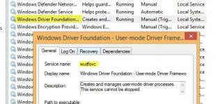 Windows driver foundation как отключить