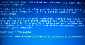 Ошибка 0xc000001a Windows 7